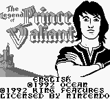 Legend of Prince Valiant, The (Europe) (En,Fr,De) Title Screen